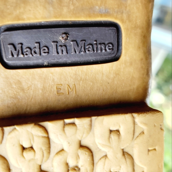 HIP L.L. BEAN Hunting Boots Maine Lace Dark Brown Tan Leather Duck Shoes 10W 9M - Picture 8 of 12